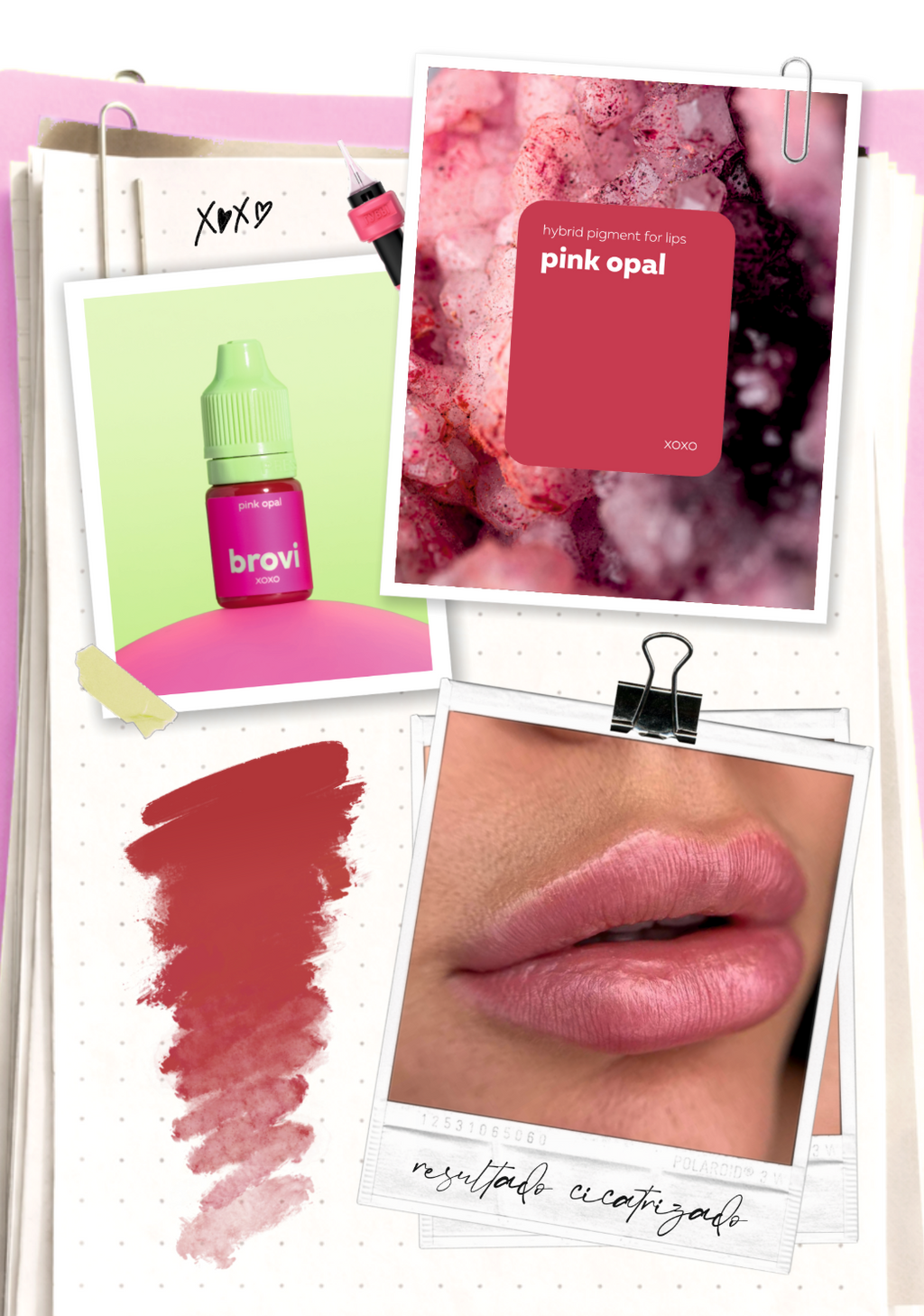 Pigmento Brovi xoxo | Pink Opal