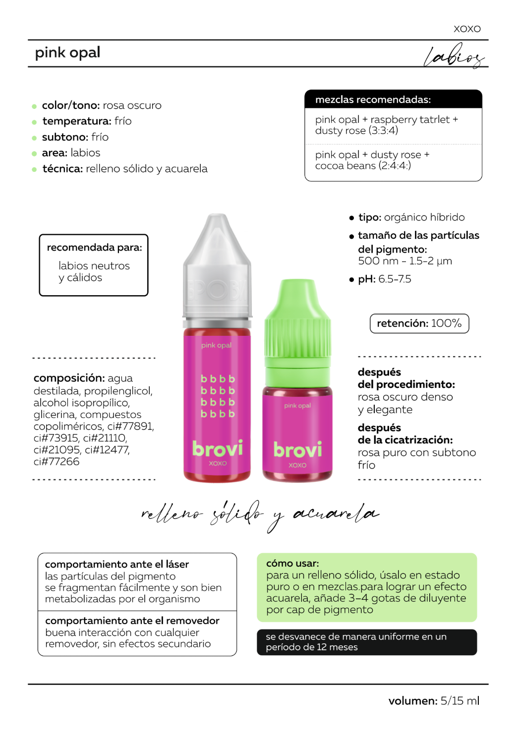 Pigmento Brovi xoxo | Pink Opal