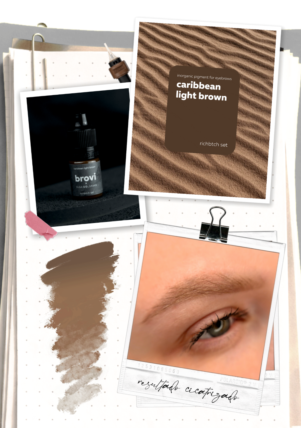 Pigmento Brovi x Olga Góldfarb | Caribbean Light Brown (Richbtch Set)