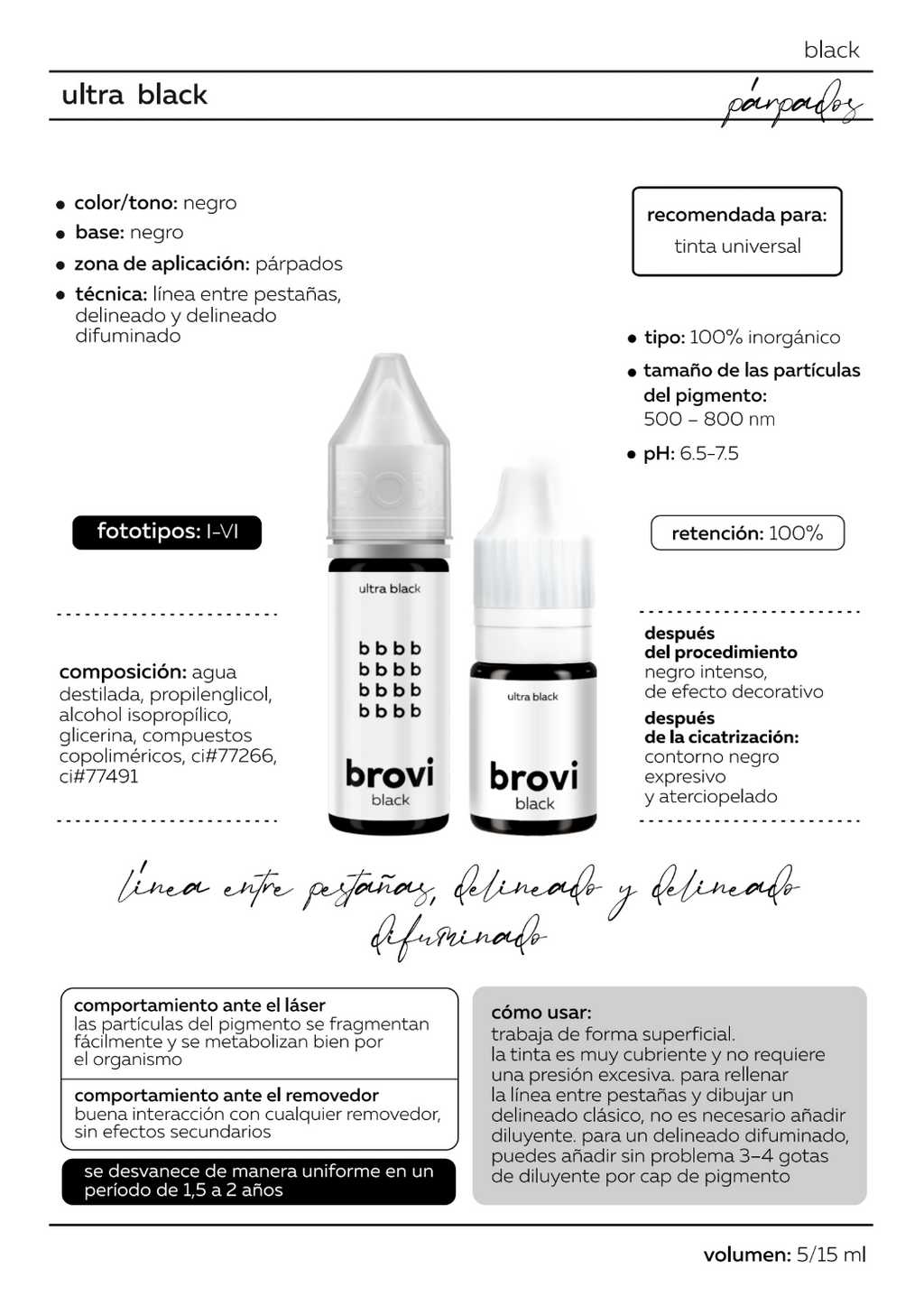 Pigmento Brovi | Ultra Black