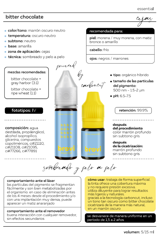 Pigmento Brovi Essential | Bitter Chocolate