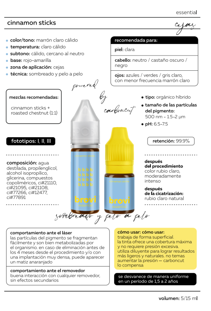 Pigmento Brovi Essential | Cinnamon Sticks