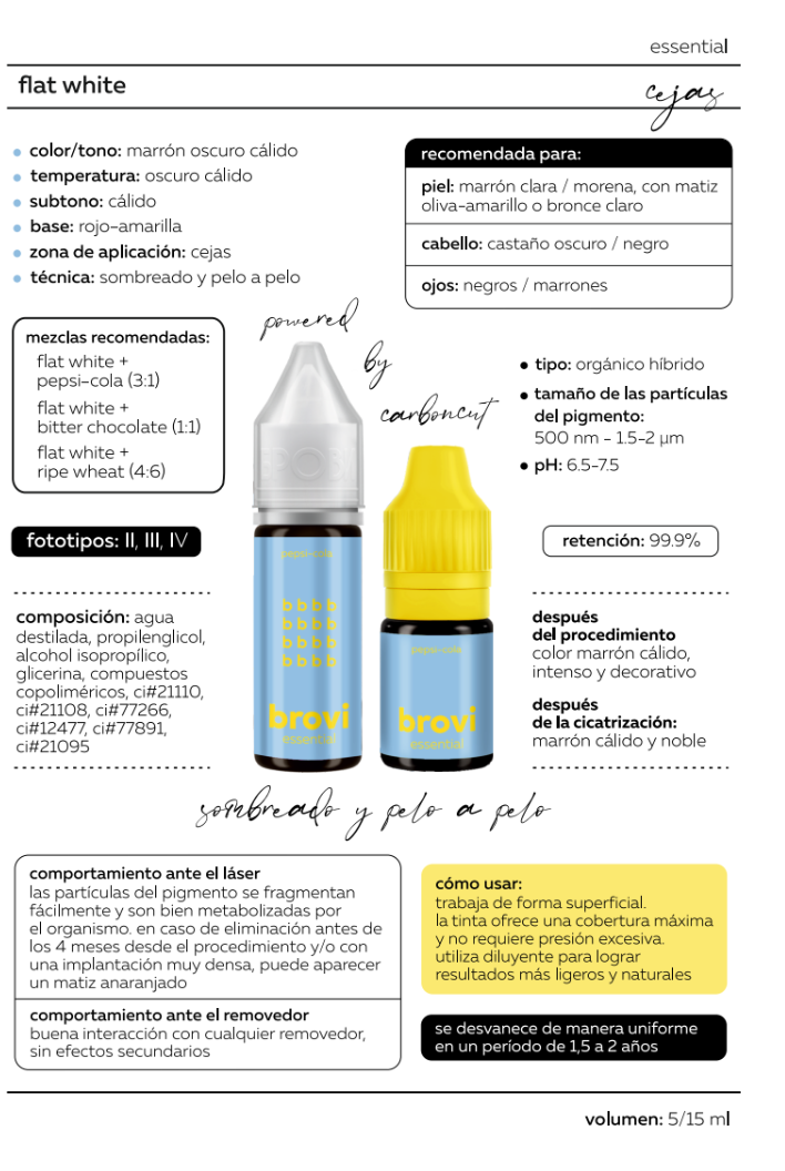 Pigmento Brovi Essential | Flat White