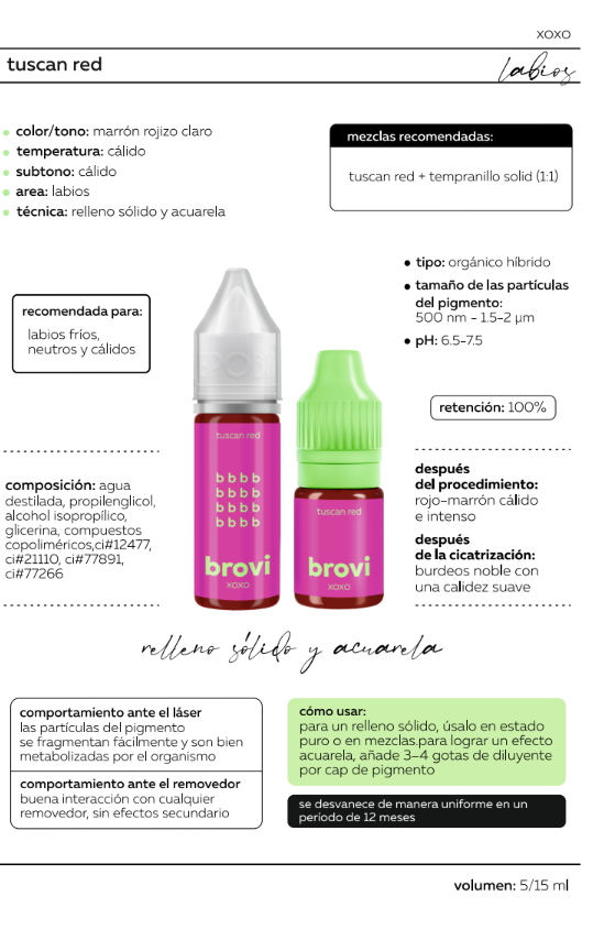 Pigmento Brovi xoxo | Tuscan Red